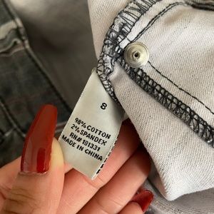 Fun Striped High Rise Jeans